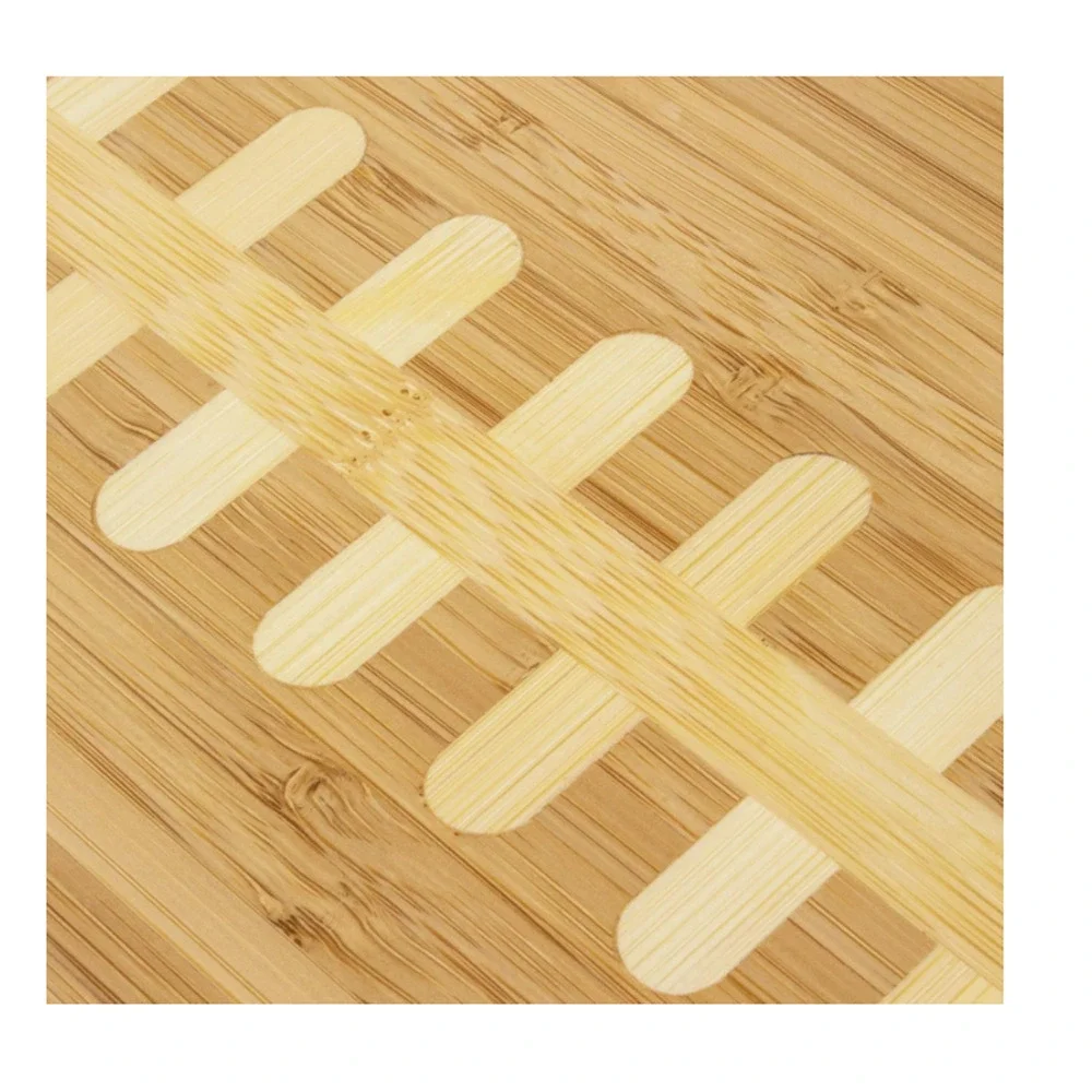 Totally Bamboo Football Shaped Wood Cutting Board Charcuterie Board 15” Long NEW